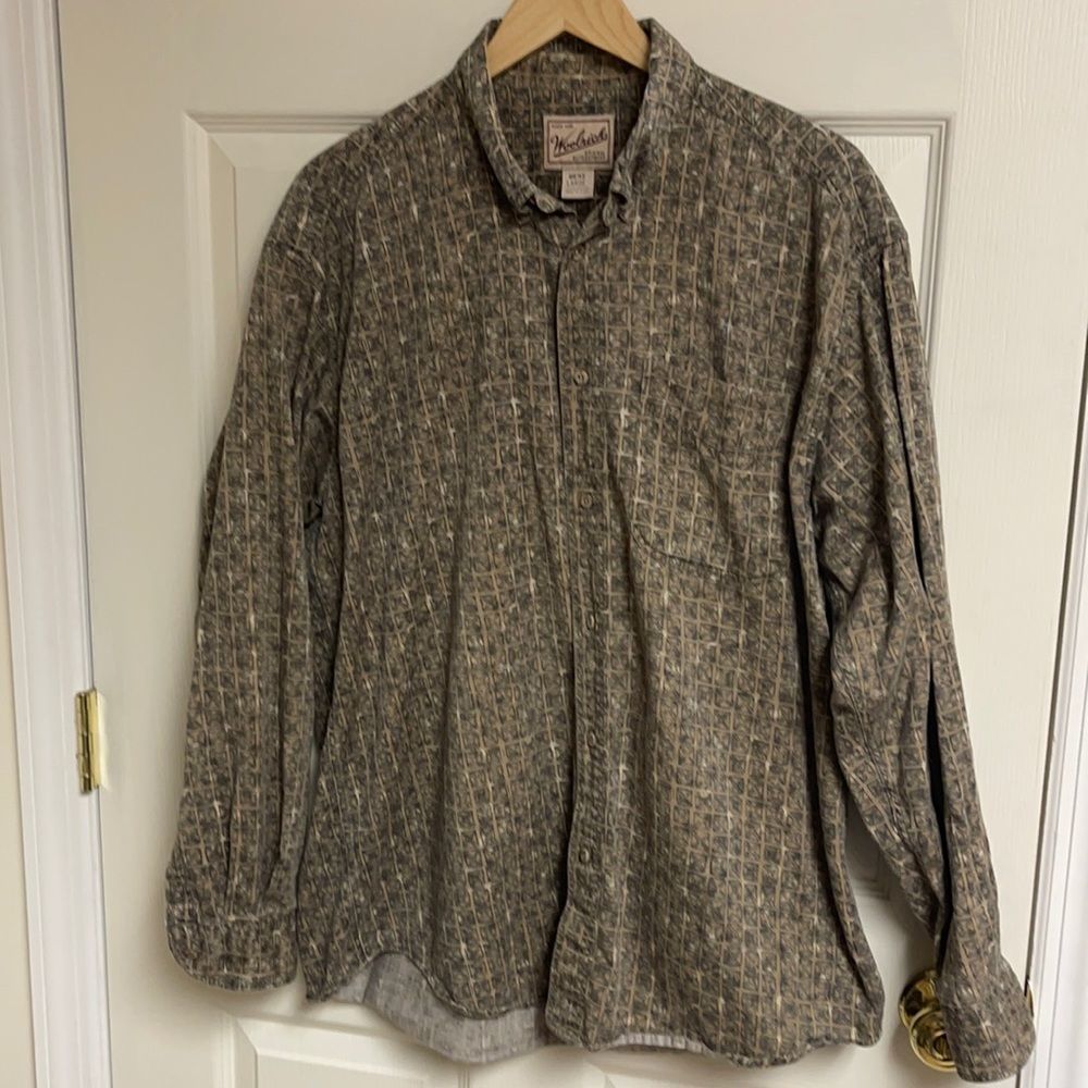 Vintage WOOLRICH Button Down Long Sleeve Made in Peruv